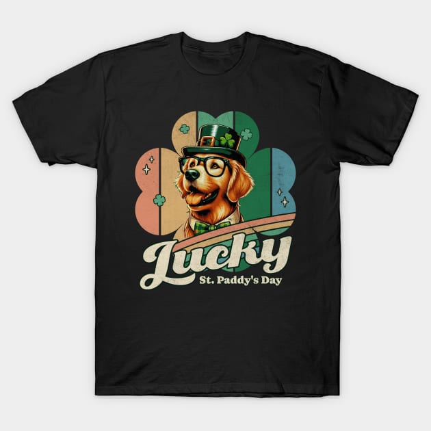 Golden Retriever Dog - St. Patrick's Day Saint Paddy's Irish T-Shirt by WhatsDax